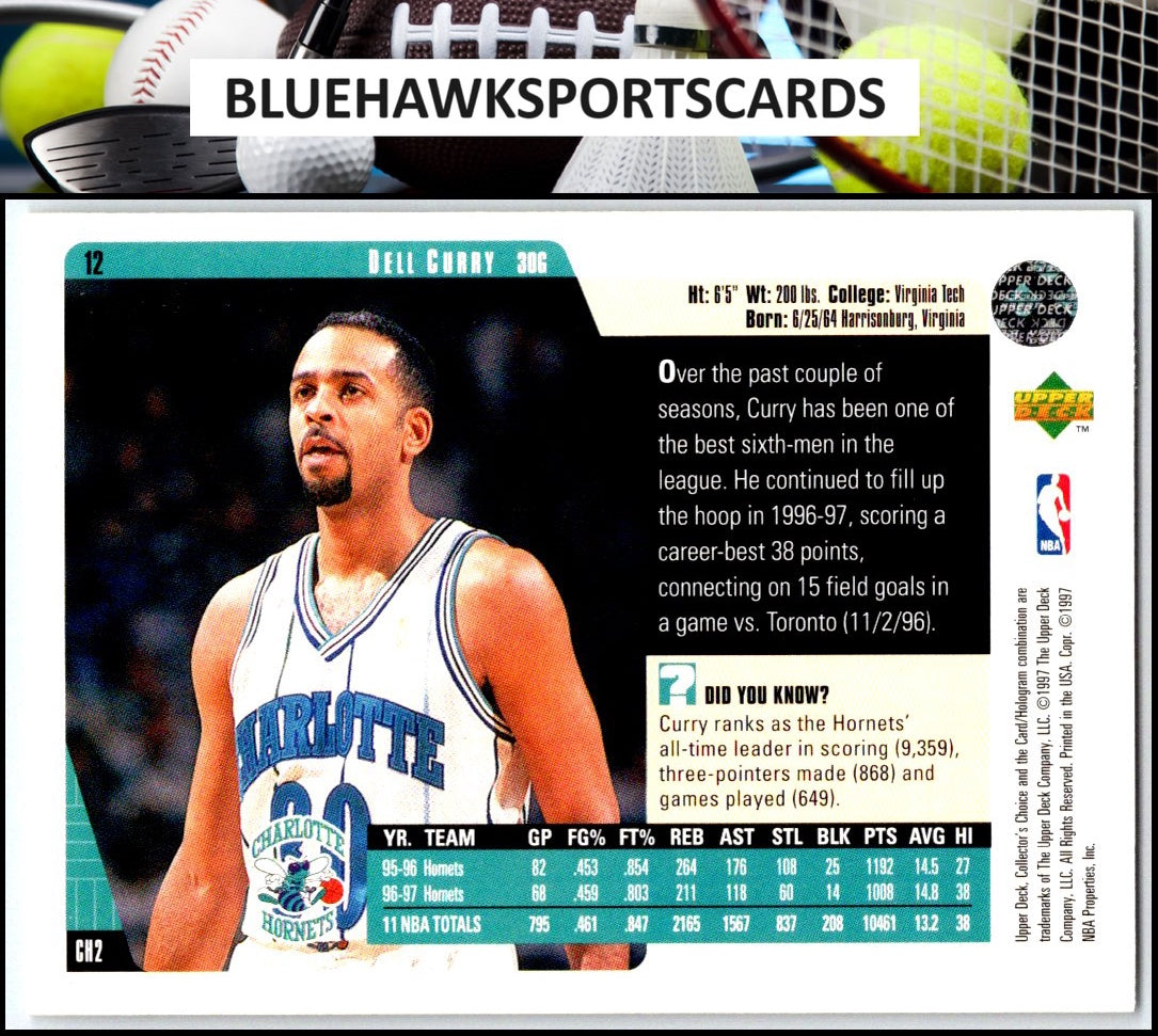 1997-98 Collector's Choice #12 Dell Curry