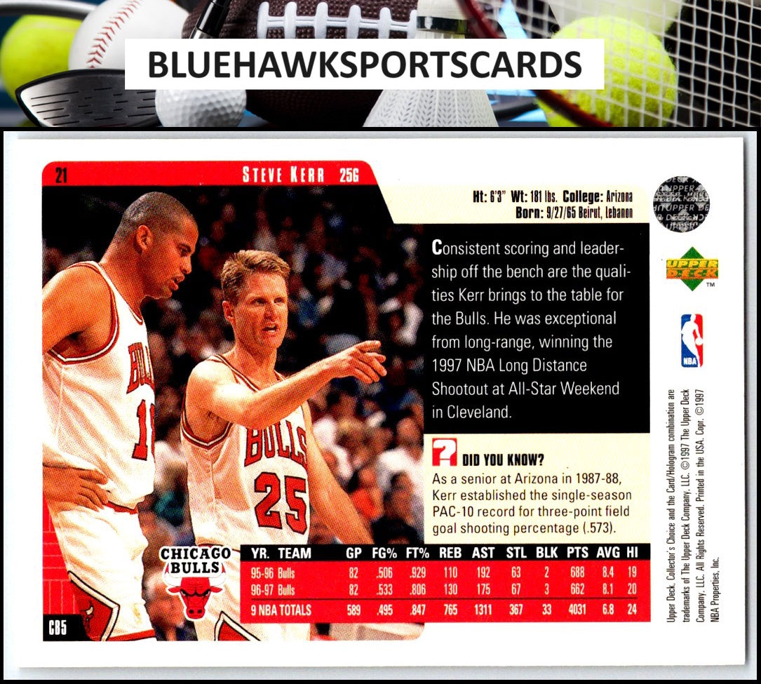 1997-98 Collector's Choice #21 Steve Kerr