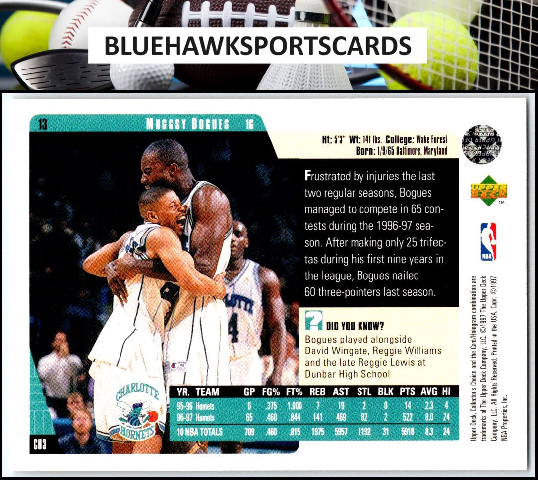 1997-98 Collector's Choice #13 Muggsy Bogues