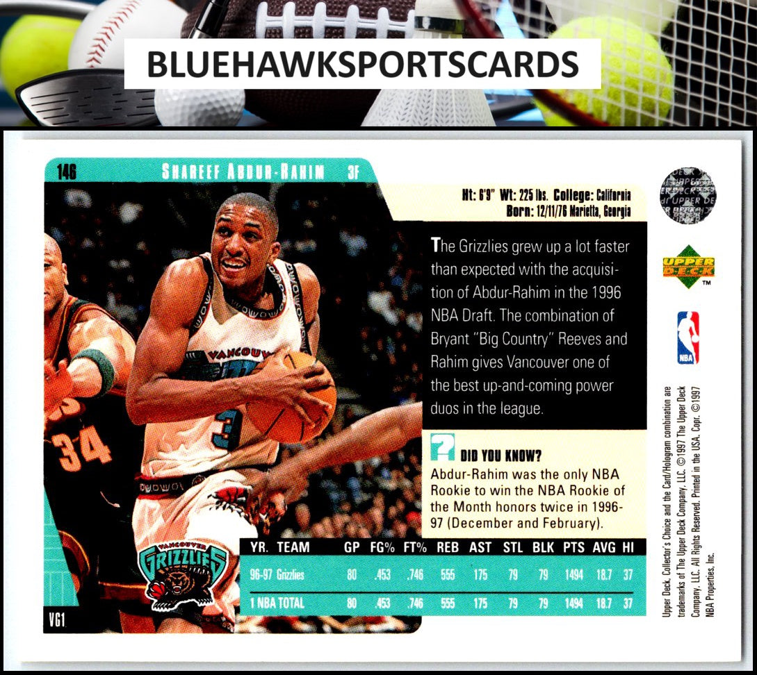 1997-98 Collector's Choice #146 Shareef Abdur-Rahim
