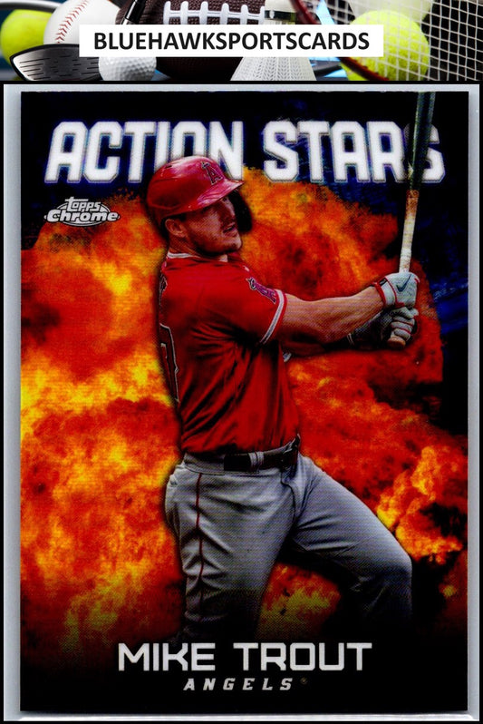 2023 Topps Update #AS-29 Mike Trout Action Stars