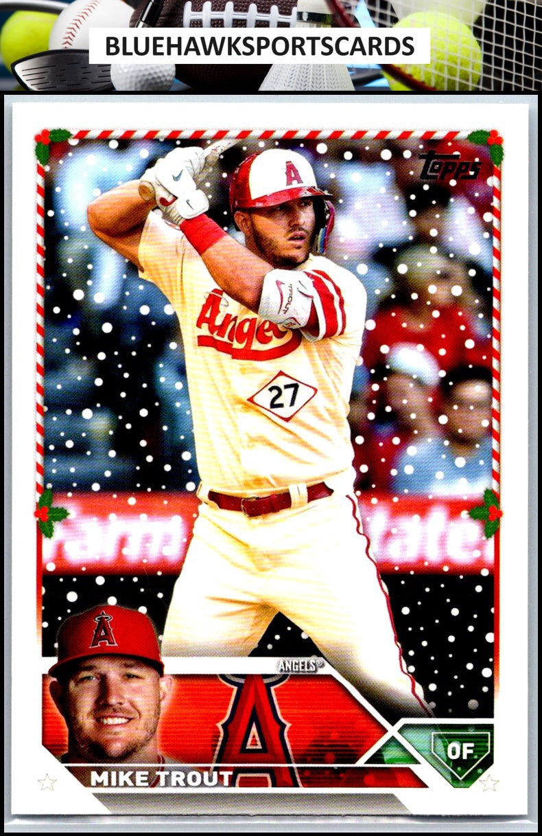 2023 Topps Holiday #H27 Mike Trout