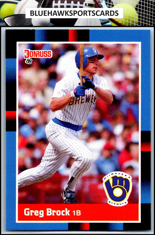 1988 Donruss #337b Greg Brock