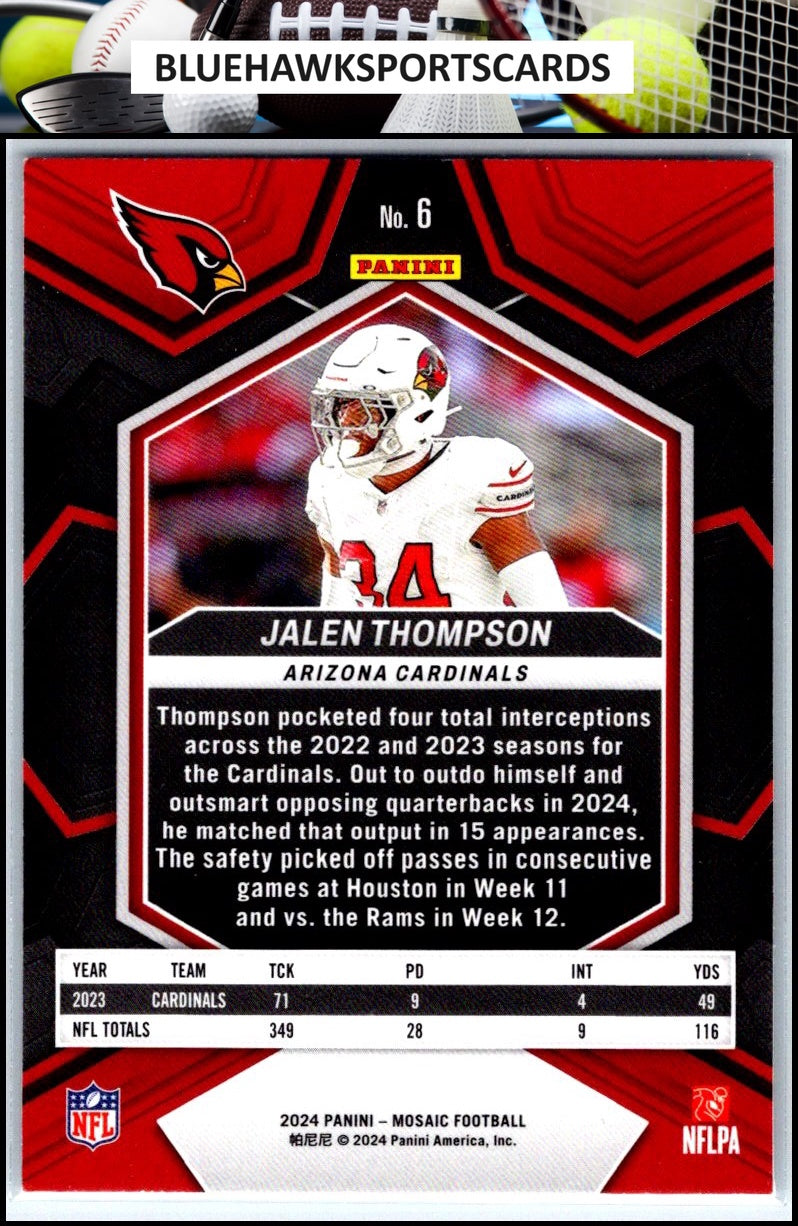2024 Panini Mosaic #6 Jalen Thompson