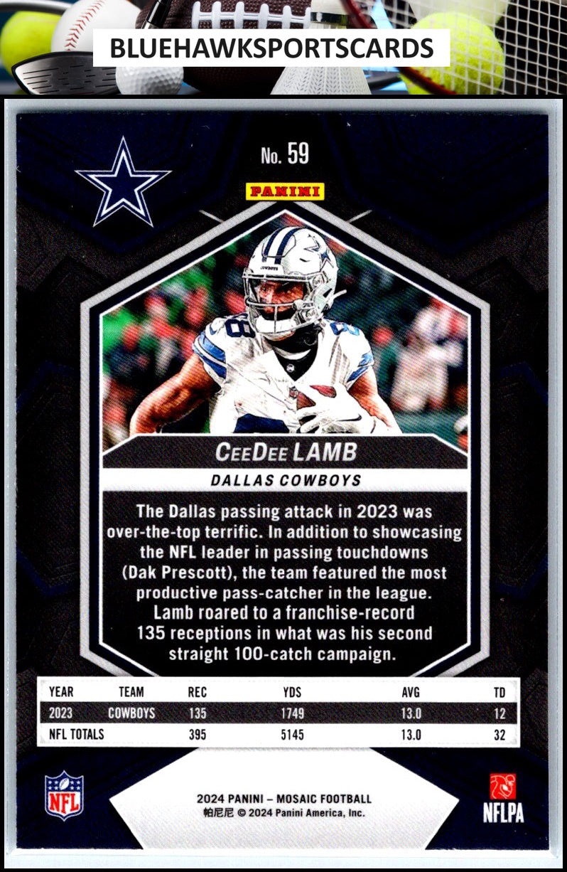 2024 Panini Mosaic #59 CeeDee Lamb