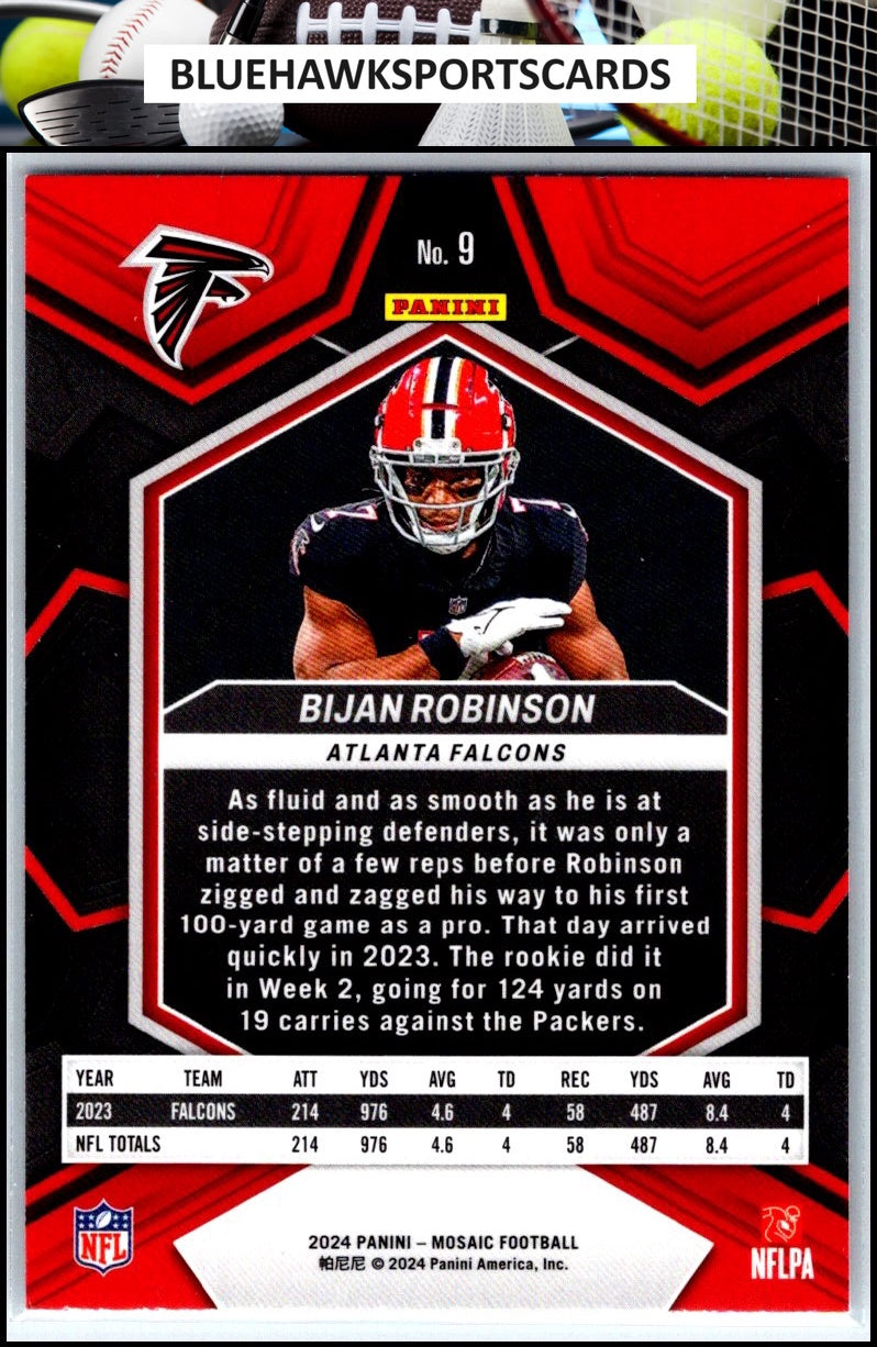 2024 Panini Mosaic #9 Bijan Robinson