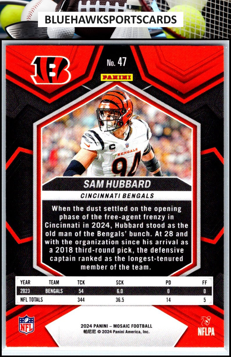 2024 Panini Mosaic #47 Sam Hubbard
