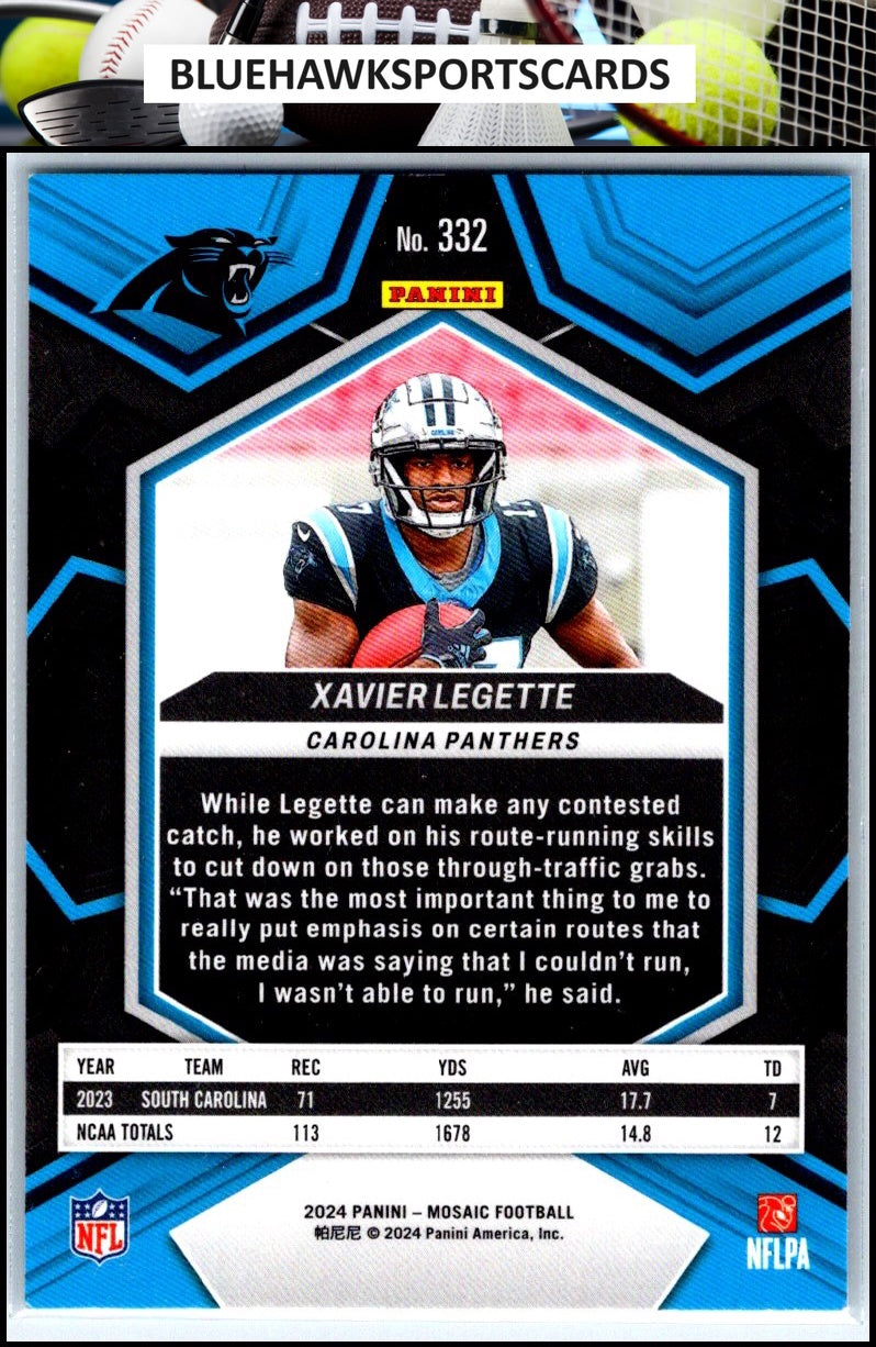 2024 Panini Mosaic #332 Xavier Legette