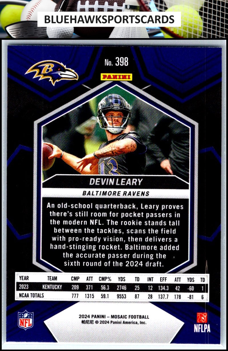 2024 Panini Mosaic #398 Devin Leary