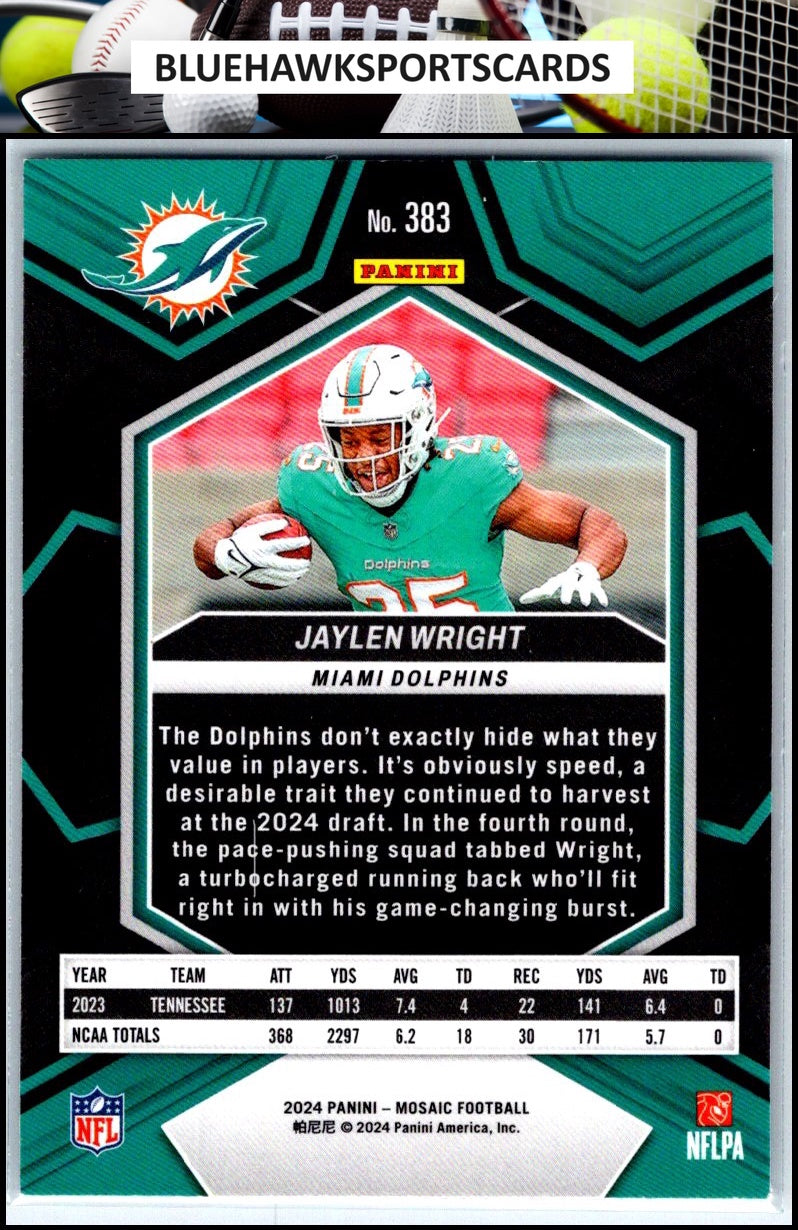 2024 Panini Mosaic #383 Jaylen Wright