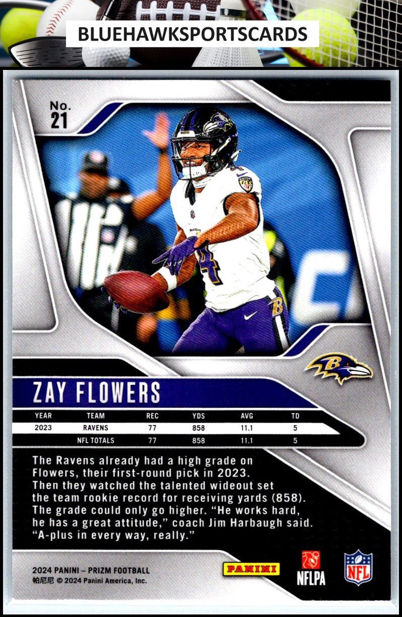2024 Panini Prizm #21 Zay Flowers