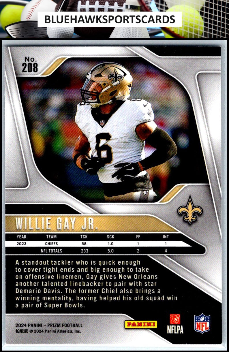 2024 Panini Prizm #208 Willie Gay Jr.