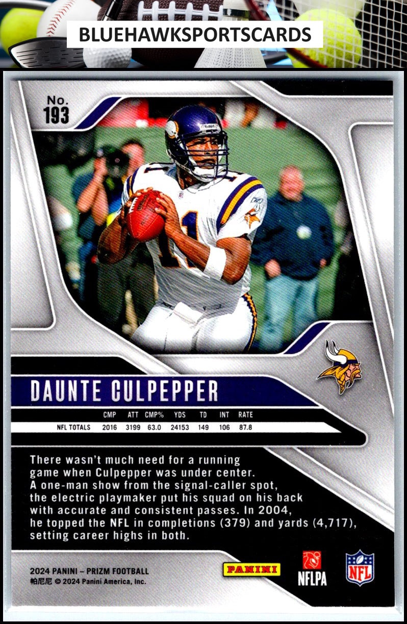 2024 Panini Prizm #193 Daunte Culpepper