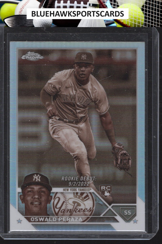 2023 Topps Chrome Update #USC123 Oswald Peraza Negative