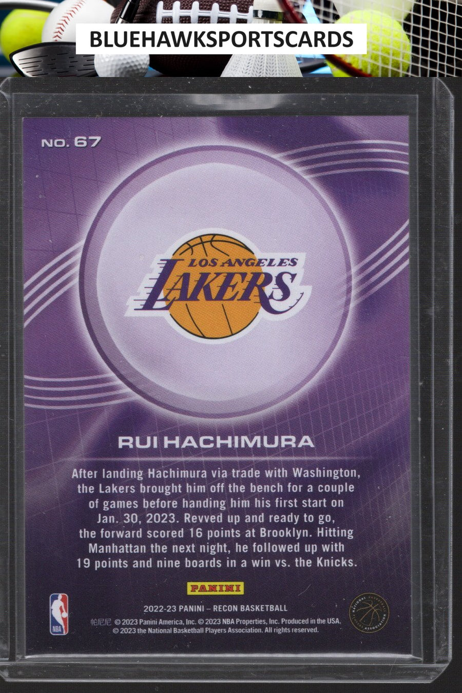 2022-23 Panini Recon #67 Rui Hachimura Holo Red #/199