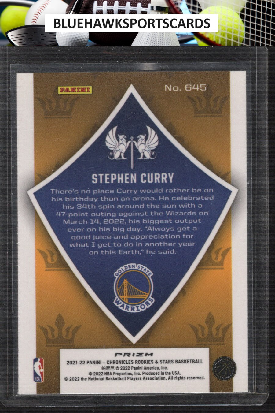 2021-22 Panini Chronicles #645 Stephen Curry Pink