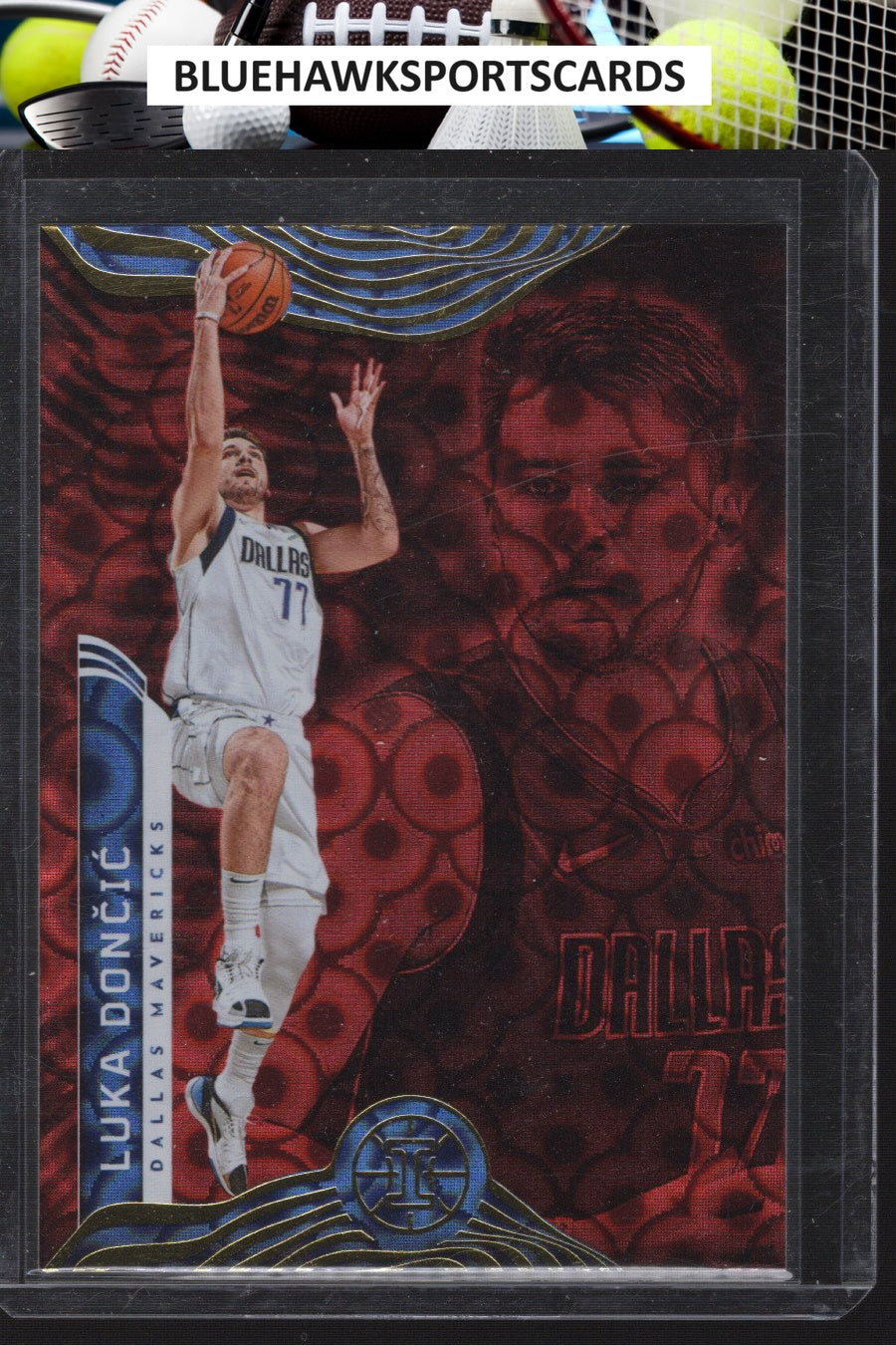 2021-22 Panini Illusions #70 Luka Doncic Asia Red