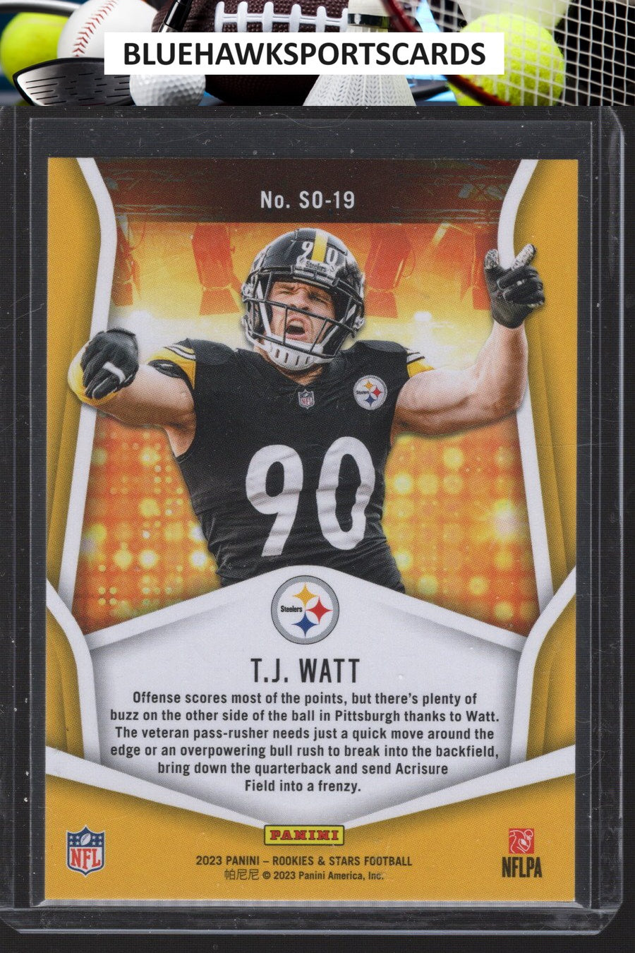 2023 Panini Rookies & Stars #SO-19 T.J. Watt Standing Ovation Longevity