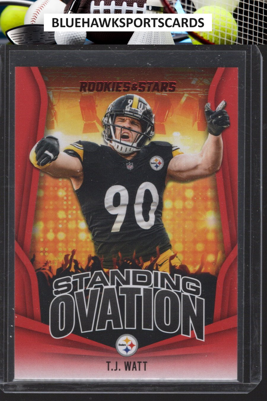 2023 Panini Rookies & Stars #SO-19 T.J. Watt Standing Ovation Longevity