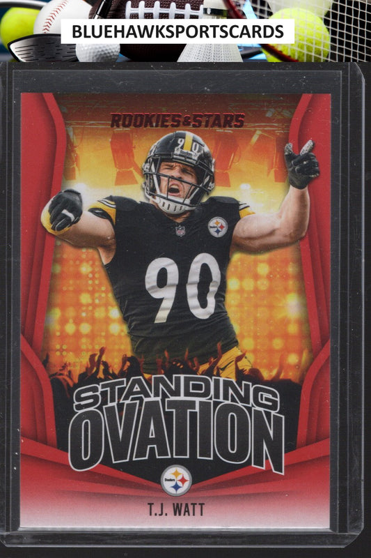 2023 Panini Rookies & Stars #SO-19 T.J. Watt Standing Ovation Longevity