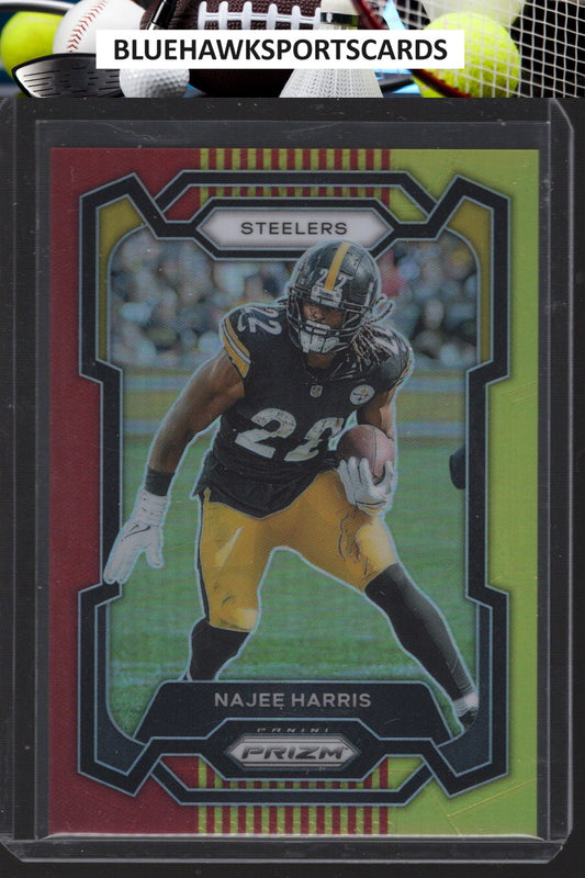 2023 Panini Prizm #252 Najee Harris Red and Yellow #/44