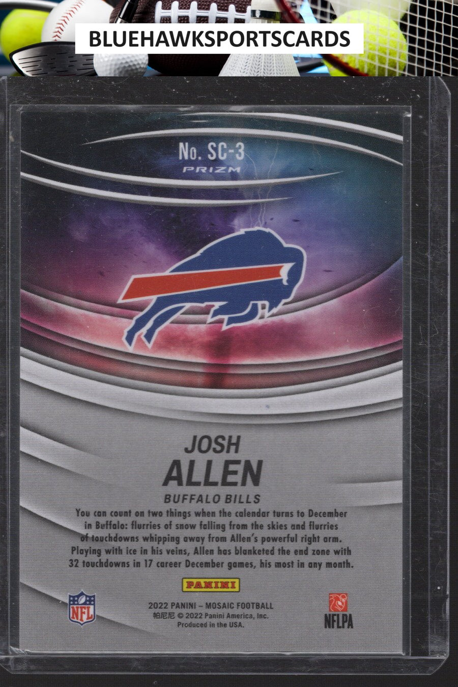 2022 Panini Mosaic #SC-3 Josh Allen Storm Chasers