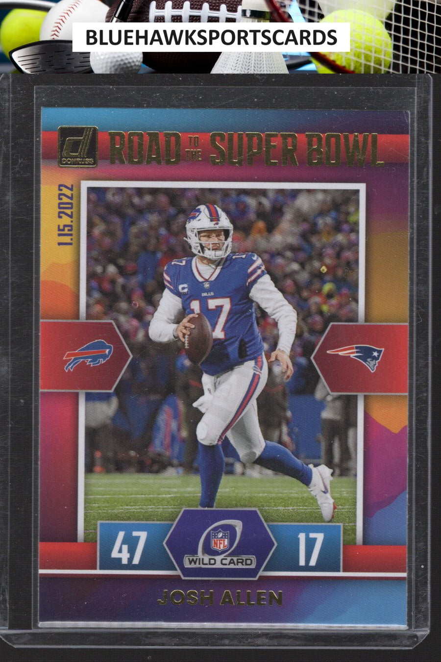 2022 Donruss #WC-JA Josh Allen Road to the Super Bowl Wild Card