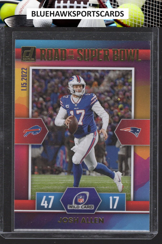 2022 Donruss #WC-JA Josh Allen Road to the Super Bowl Wild Card