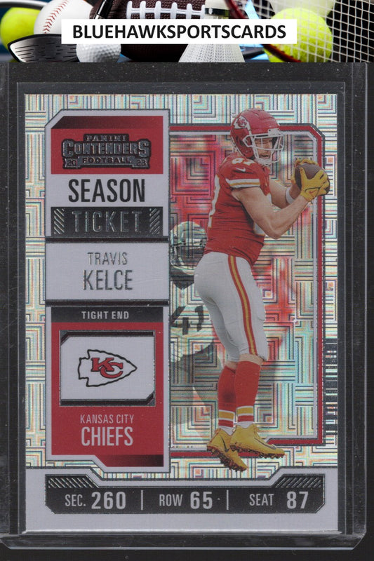 2023 Panini Contenders #52 Travis Kelce Mojo SP Season Ticket
