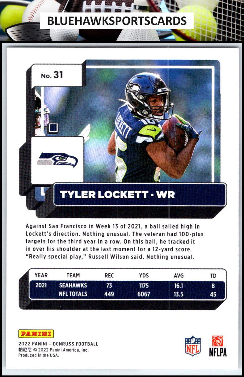 2022 Donruss #31 Tyler Lockett