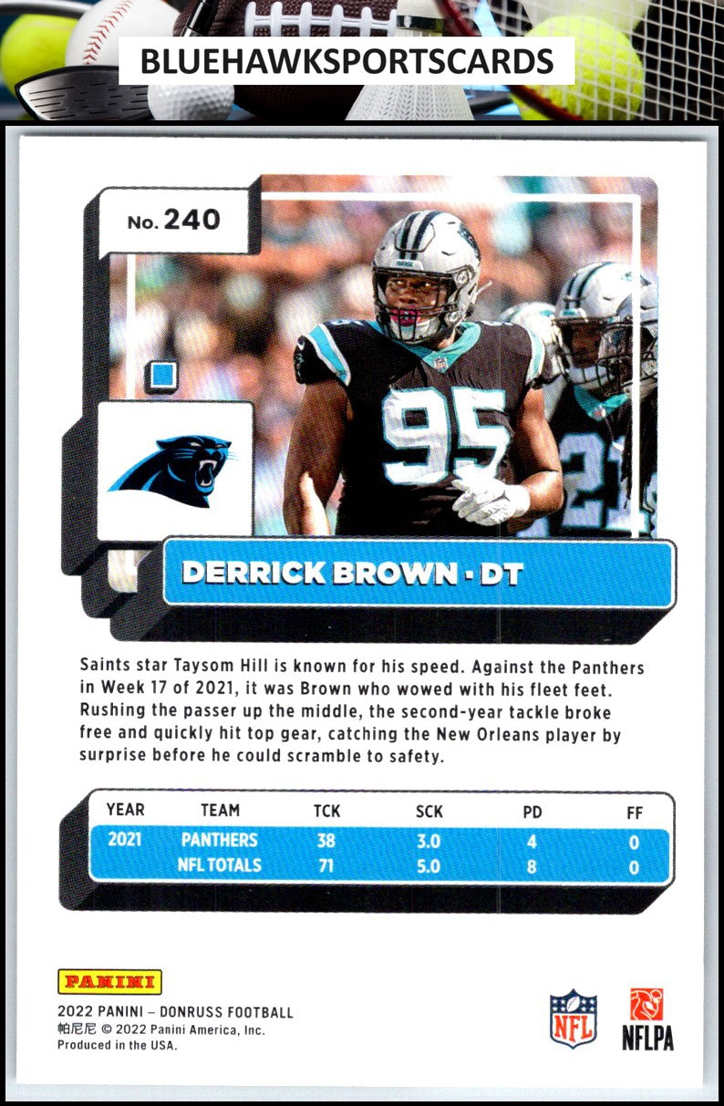 2022 Donruss #240 Derrick Brown