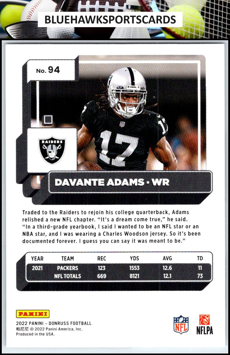 2022 Donruss #94 Davante Adams