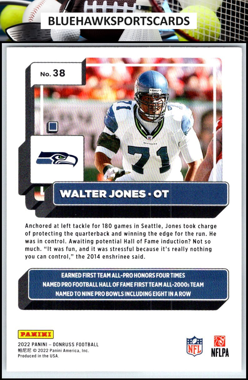 2022 Donruss #38 Walter Jones