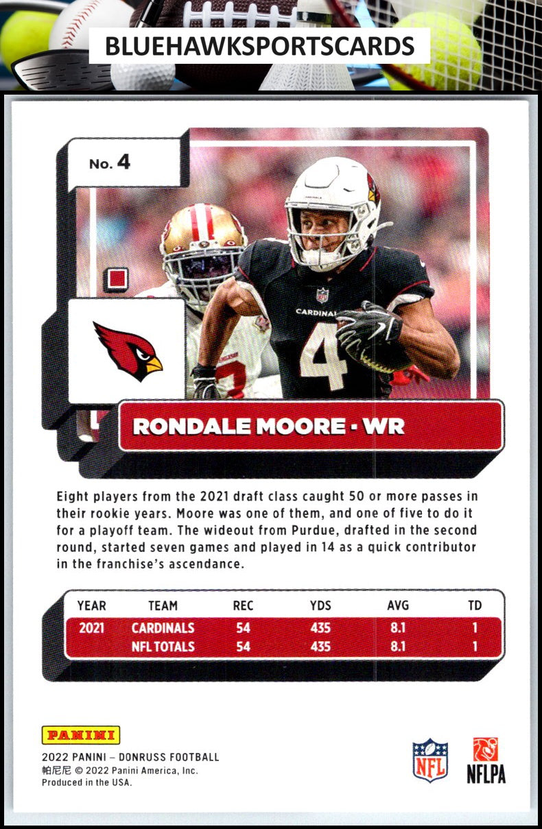 2022 Donruss #4 Rondale Moore