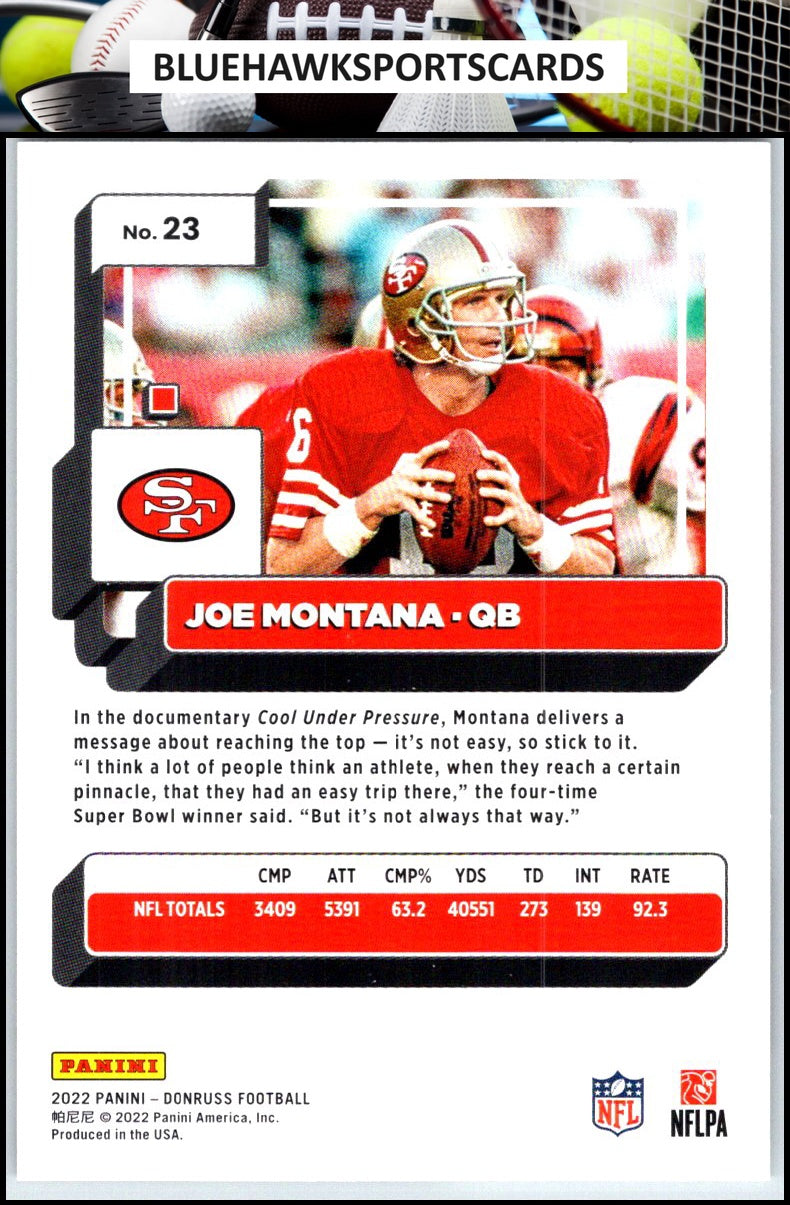 2022 Donruss #23 Joe Montana