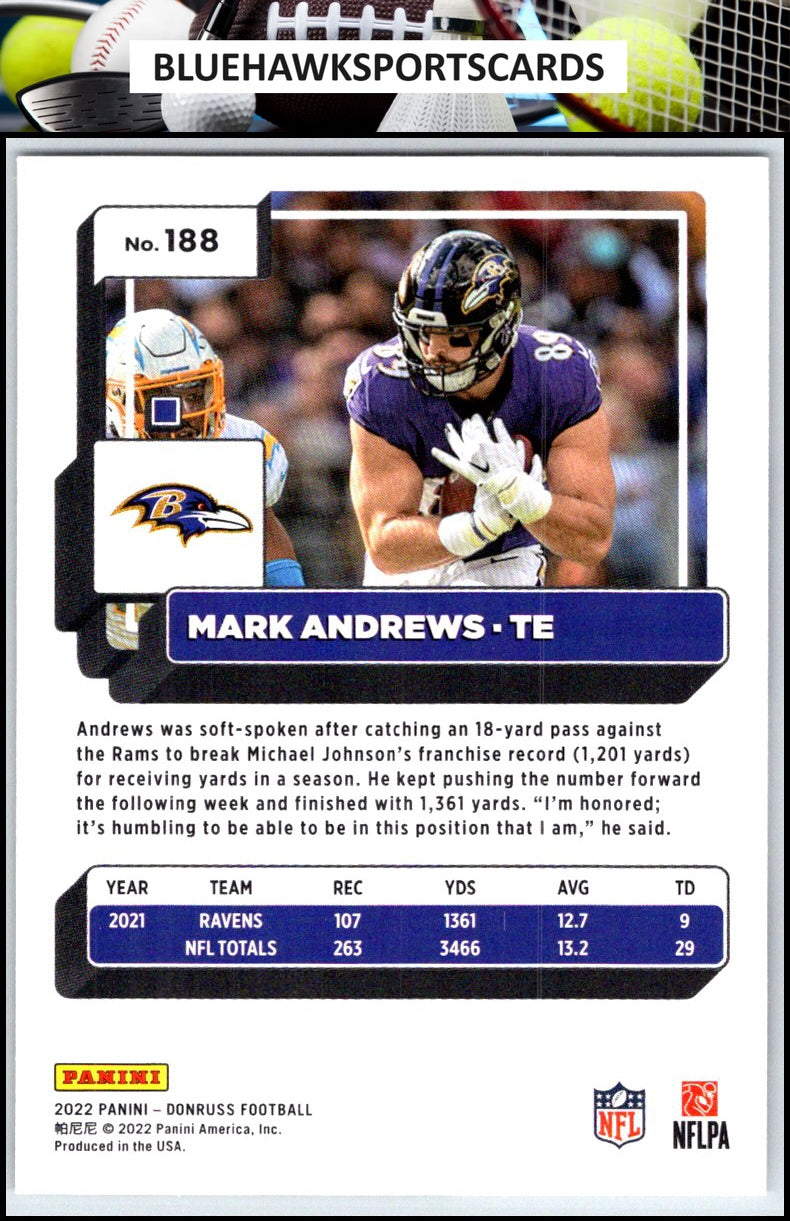 2022 Donruss #188 Mark Andrews