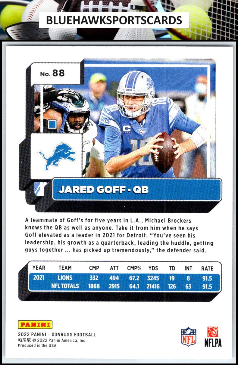 2022 Donruss #88 Jared Goff