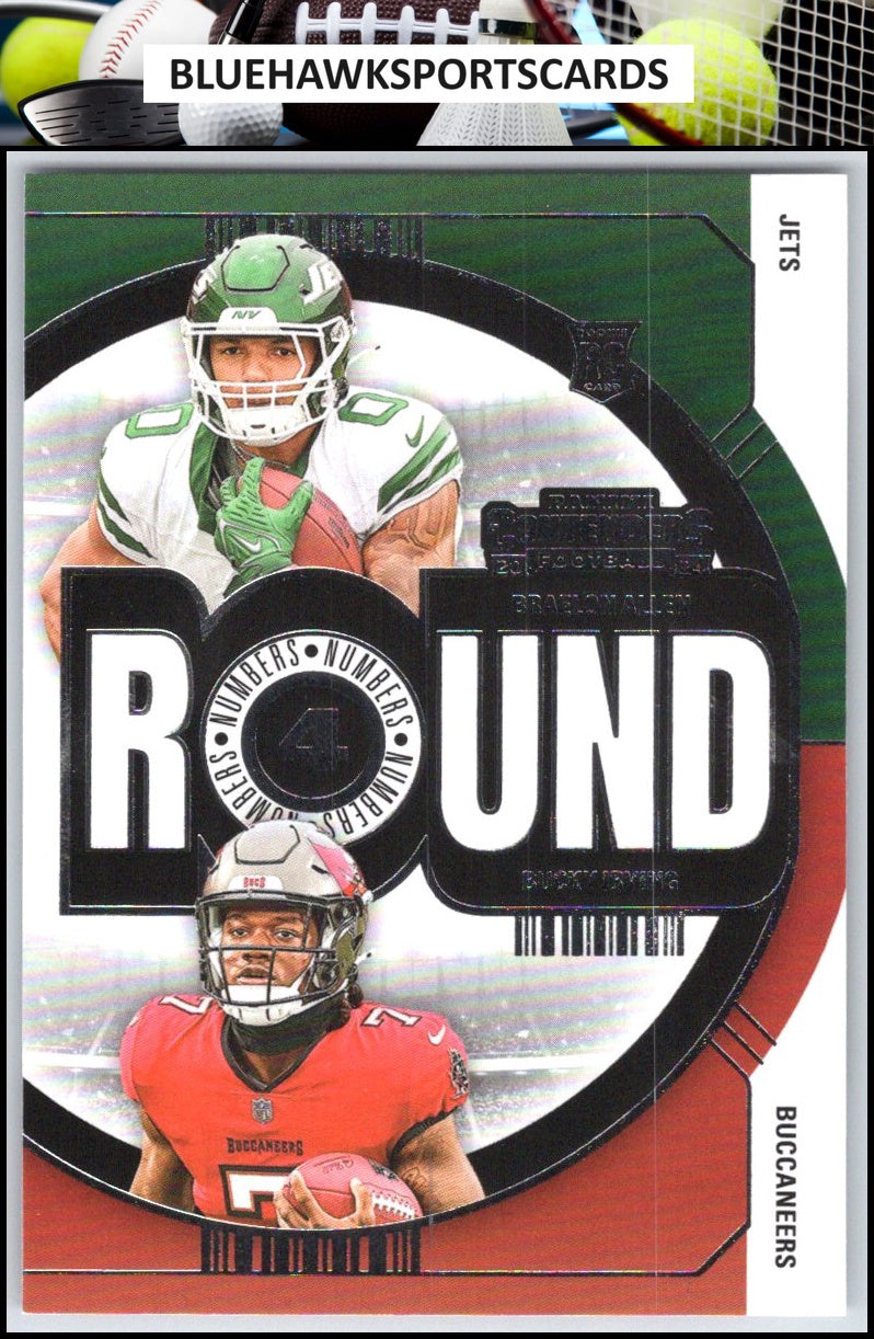 2024 Panini Contenders #16 Braelon Allen / Bucky Irving Round Numbers