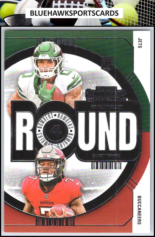 2024 Panini Contenders #16 Braelon Allen / Bucky Irving Round Numbers