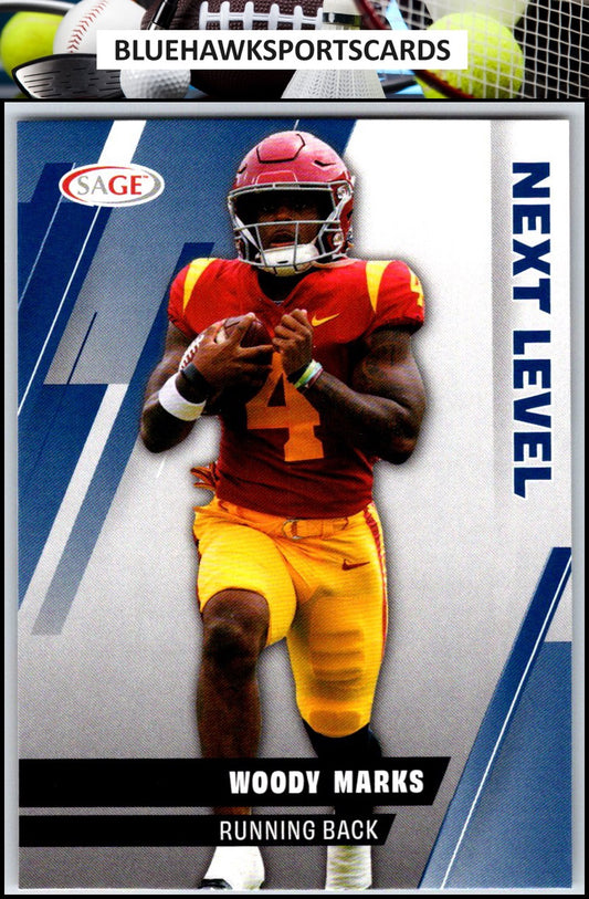 2025 SAGE HIT #102 Woody Marks Blue