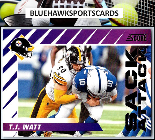 2024 Score #1 T.J. Watt Sack Attack Purple