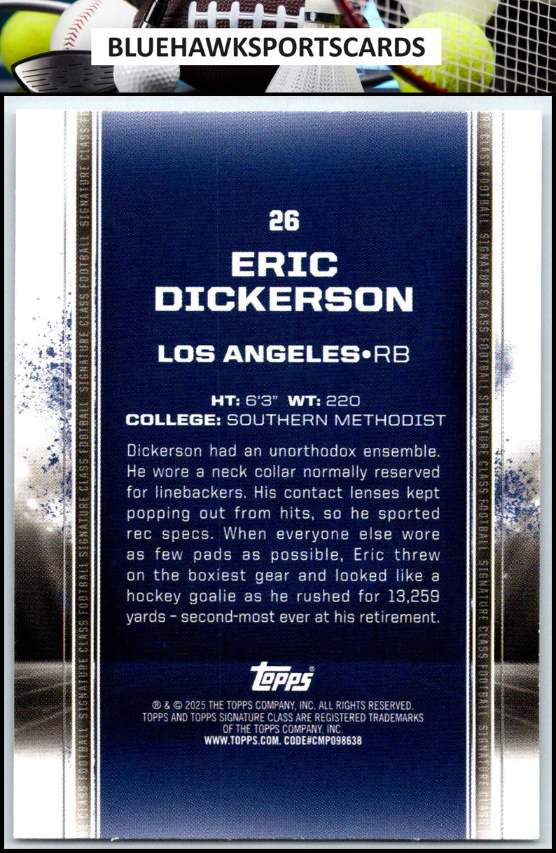 2024 Topps Signature Class #26 Eric Dickerson