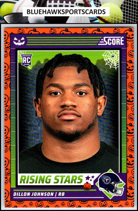 2024 Score-A-Treat #16 Dillon Johnson A-Treat - Rising Stars Orange Pumpkin