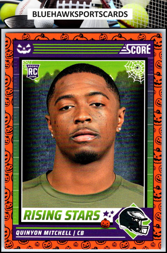 2024 Score-A-Treat #41 Quinyon Mitchell A-Treat - Rising Stars Orange Pumpkin