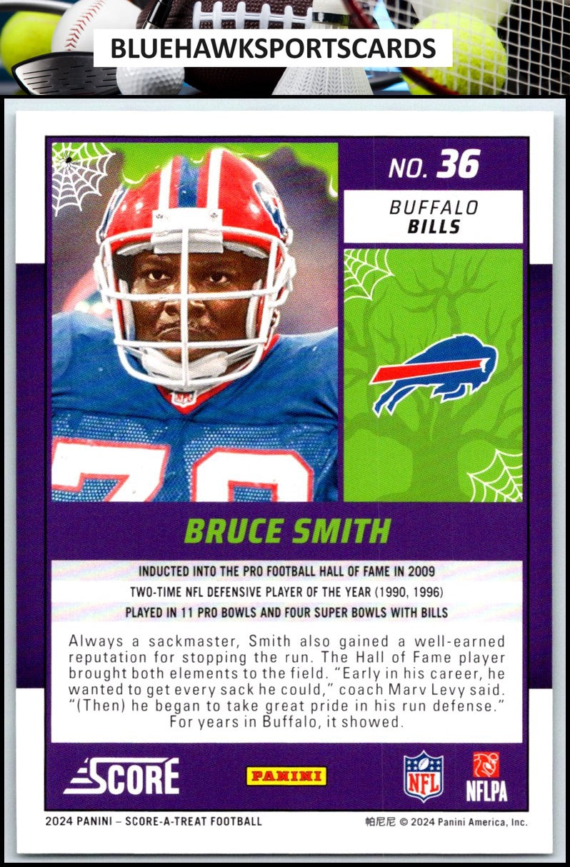 2024 Score-A-Treat #36 Bruce Smith A-Treat - Green Bats