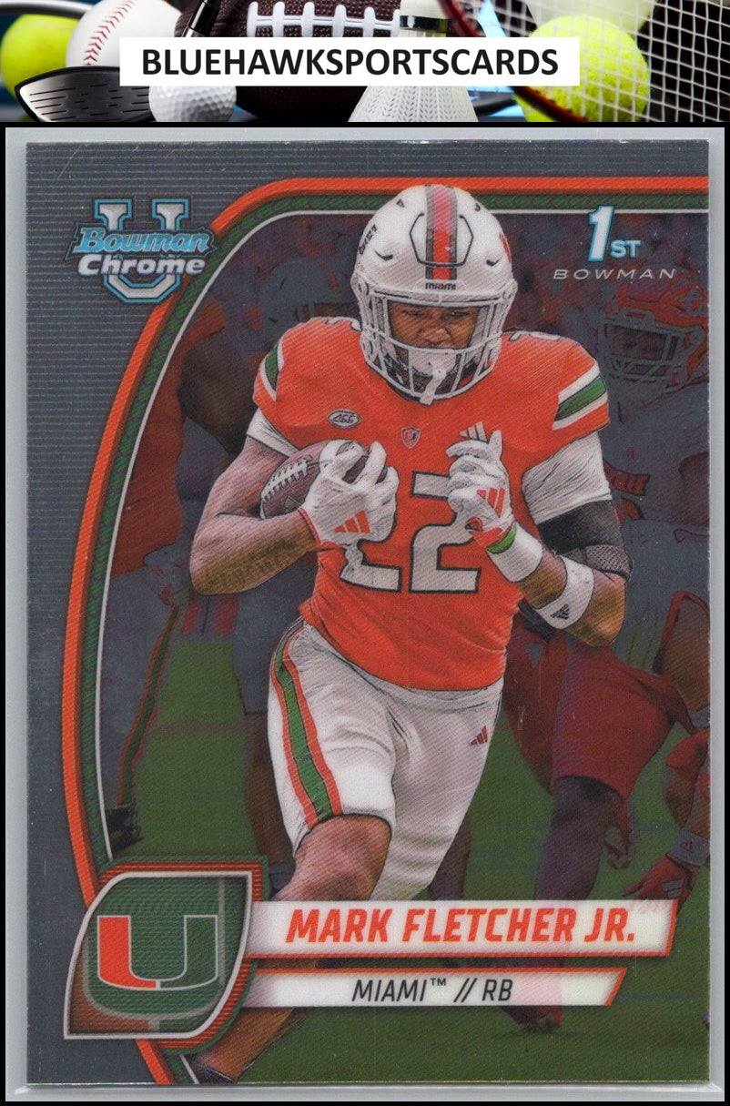 2024 Bowman University Chrome #126 Mark Fletcher Jr.