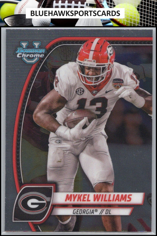 2024 Bowman University Chrome #134 Mykel Williams