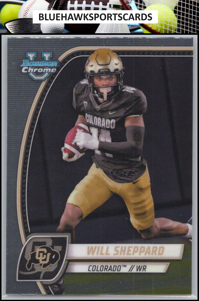 2024 Bowman University Chrome #186 Will Sheppard