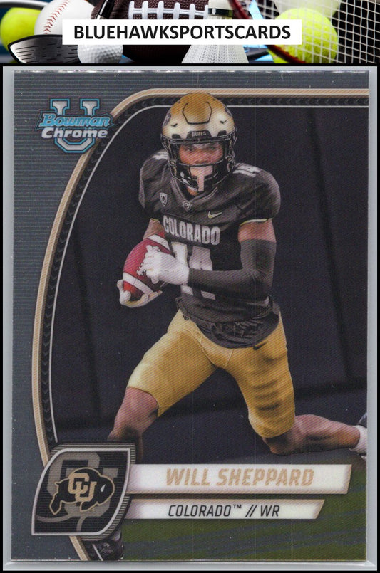 2024 Bowman University Chrome #186 Will Sheppard