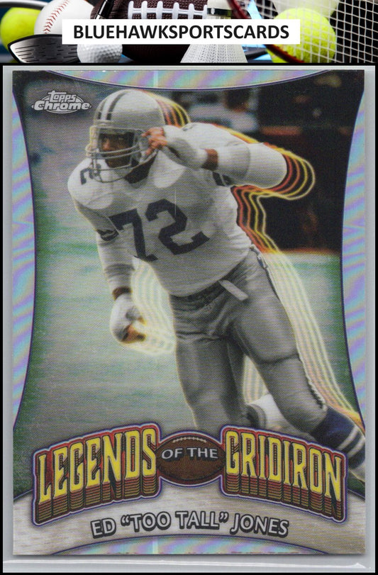 2024 Topps Chrome #LOG-20 Ed "Too Tall" Jones Legends of the Gridiron